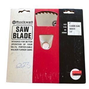 Vintage Rockwell No. B6005FB 6” Flooring Saw Blade 5/8” Arbor NOS